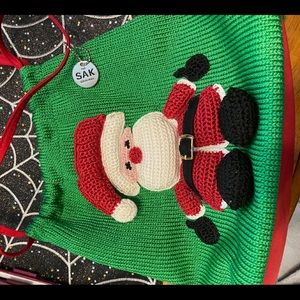 Santa Knit Purse
